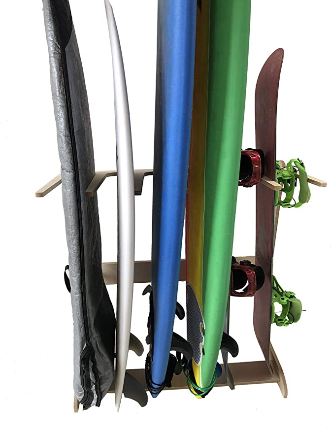 6 space freestanding surfboard stands